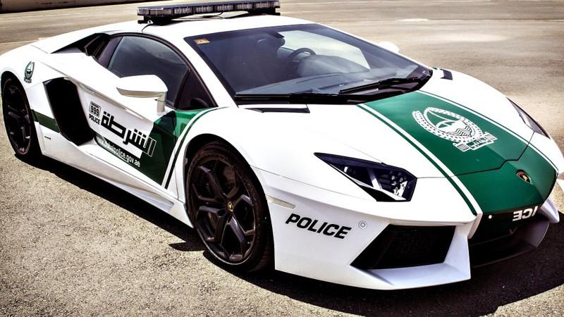 A handout picture released by Dubai poli...A handout picture released by Dubai police on April 11, 2013 shows the police department's new patrol car, a especially modified quarter-of-a-million dollar Lamborghini Aventador, in the Gulf emirate. The introduction of the sports car, which can reach speeds of up to 349 km/h (217 mph), aims to make justice quicker on Dubai's dangerous highways. AFP PHOTO/HO/DUBAI POLICE == RESTRICTED TO EDITORIAL USE - MANDATORY CREDIT "AFP PHOTO/HO/DUBAI POLICE" - NO MARKETING NO ADVERTISING CAMPAIGNS - DISTRIBUTED AS A SERVICE TO CLIENTS ==HO/AFP/Getty Images