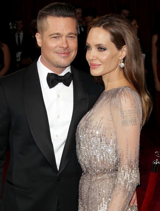 Mandatory Credit: Photo by Broadimage/REX (3613001cj) Brad Pitt and Angelina Jolie 86th Annual Academy Awards Oscars, Arrivals, Los Angeles, America - 02 Mar 2014