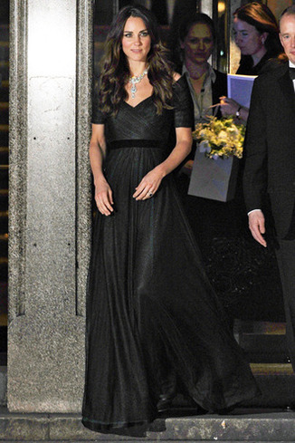 February 11, 2014 Catherine, Duchess Of Cambridge, is seen leaving The Portrait Gala, held at the National Portrait Gallery in London. Catherine was seen leaving the gala wearing a short sleeved navy blue dress with a stunning silver necklace.  Non Exclusive WORLDWIDE RIGHTS Pictures by : FameFlynet UK © 2014 Tel : +44 (0)20 3551 5049 Email : info@fameflynet.uk.com Picture Shows: Catherine Duchess of Cambridge